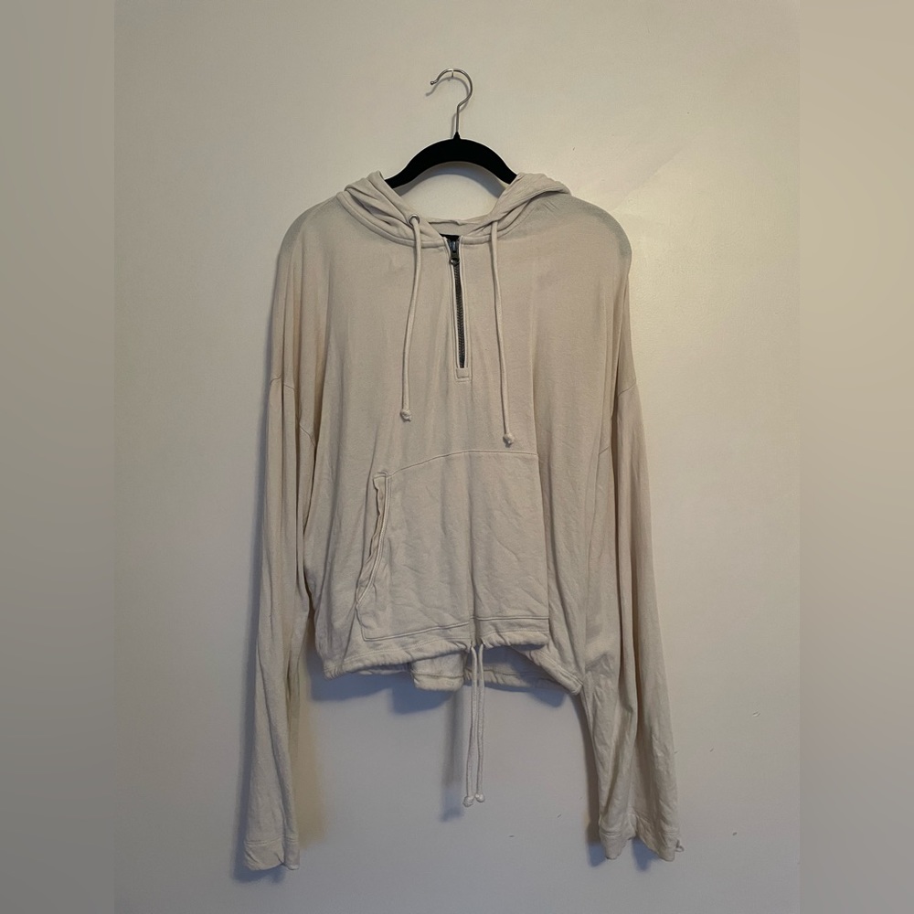 J. Crew Cream Hoodie, Size Small